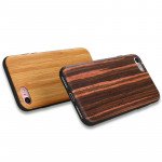 Wholesale iPhone 7 Wood Armor Hybrid Case (Design 3)